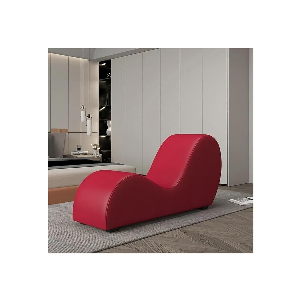 Ripple Furniture S-Shaped Multi Functional Sofa A Stylish And Comfortable Addition To Your Home Decor, Red