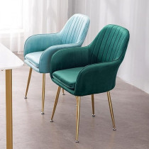 Umatou Dining Room Chairs For Hotel Restaurant And Office Visitor, Dark Green