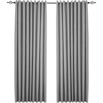 Raj Furniture Roman Adjustable Curtain Rod, 200-400 Cm, Metal Single Rod Window Treatment Rod, Black