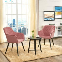 Raj Funiture Velve Fabric Dining Room Chairs Living Room Chair For Restaurant Visitor Office, Blue