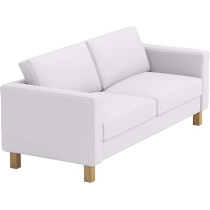 Raj Furniture Heavy Cotton Karlstad 2 Seater Loveseat Cover Width 162Cm, Cotton White