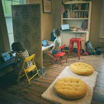 Tiita Floor Pillows Cushions Round Chair Cushion Outdoor Seat Pads For Sitting Meditation Yoga Living Room Sofa Balcony 22 X 22 Inch, Yellow