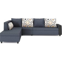 Raj Furniture LHS 5 Seater Sofa For Living Room, Grey