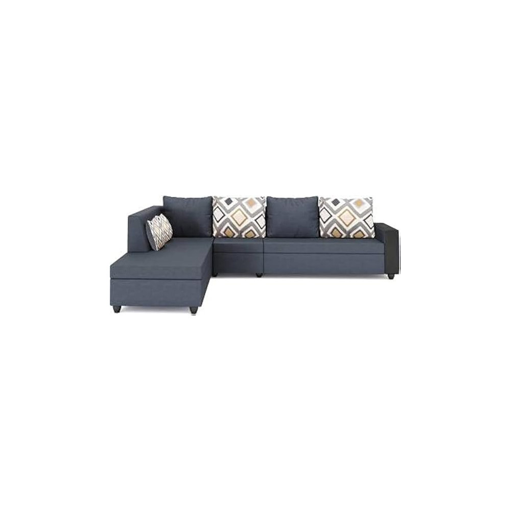 Raj Furniture LHS 5 Seater Sofa For Living Room, Grey