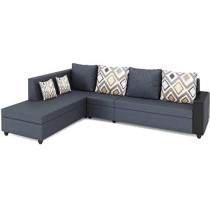 Raj Furniture LHS 5 Seater Sofa For Living Room, Grey
