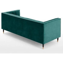 Ripple Furniture New Modern Style Living Room Sofa Set Furniture Upholstered Sofa 3 Seater, Green