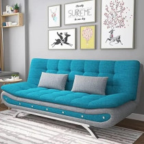 Ripple Furniture Stylish Sofa Bed For Versatile Living Cozy Sofa Turns Bed Comfort For Sitting Or Sleeping, Midnight Blue