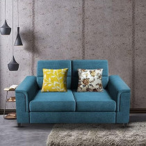 Raj Furniture 2 Seater Sofa Set For Living Room, Turquise