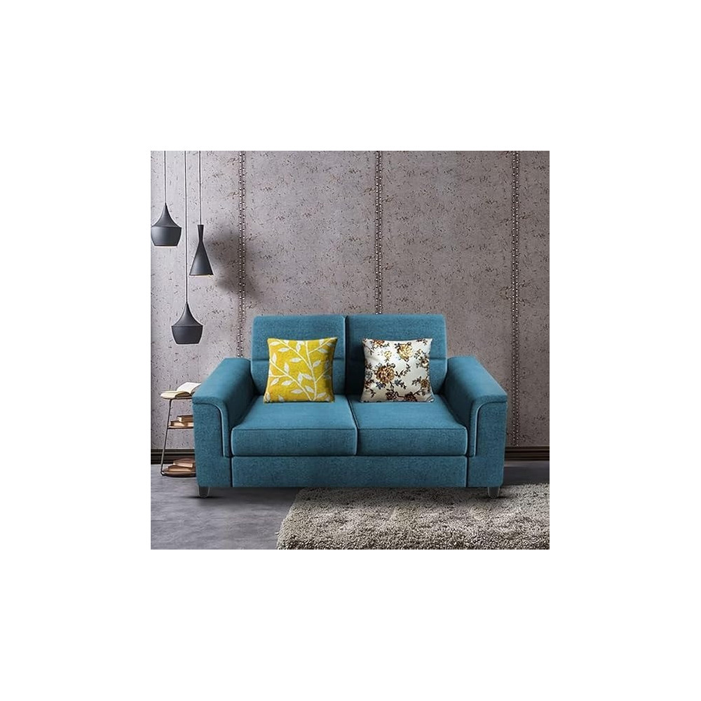 Raj Furniture 2 Seater Sofa Set For Living Room, Turquise