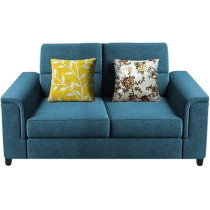 Raj Furniture 2 Seater Sofa Set For Living Room, Turquise