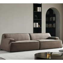 Ripple Furniture Velvet Modern Sofa For Living Room, Bedroom, Dining Room, Office, Guest Room, Brown