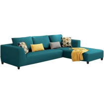 Raj Furniture 4 Seater L Shape Sofa Set For Living Room, Pine