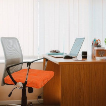 Raj Furniture Square Shape EPE Filled Chair Pads, Orange