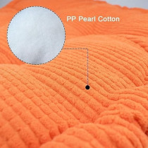 Raj Furniture Square Shape EPE Filled Chair Pads, Orange