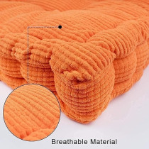 Raj Furniture Square Shape EPE Filled Chair Pads, Orange
