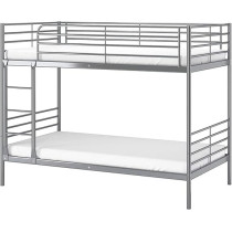 Karnak Bunk Bed Heavy Duty Silver, 90 x 190 Cm