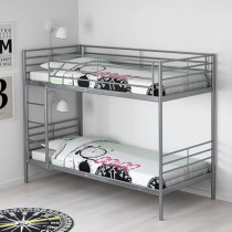 Karnak Bunk Bed Heavy Duty Silver, 90 x 190 Cm