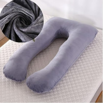 Raj Furniture Maternity Pillow With Removable Velvet Cover, Grey