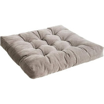 Raj Furniture Square Shape Floor Pillow, Large, Grey, 22 x 22 Inch