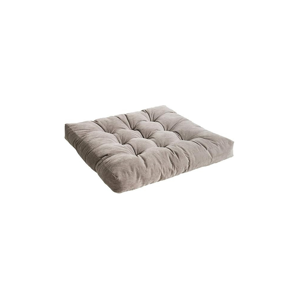 Raj Furniture Square Shape Floor Pillow, Large, Grey, 22 x 22 Inch
