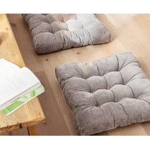 Raj Furniture Square Shape Floor Pillow, Large, Grey, 22 x 22 Inch