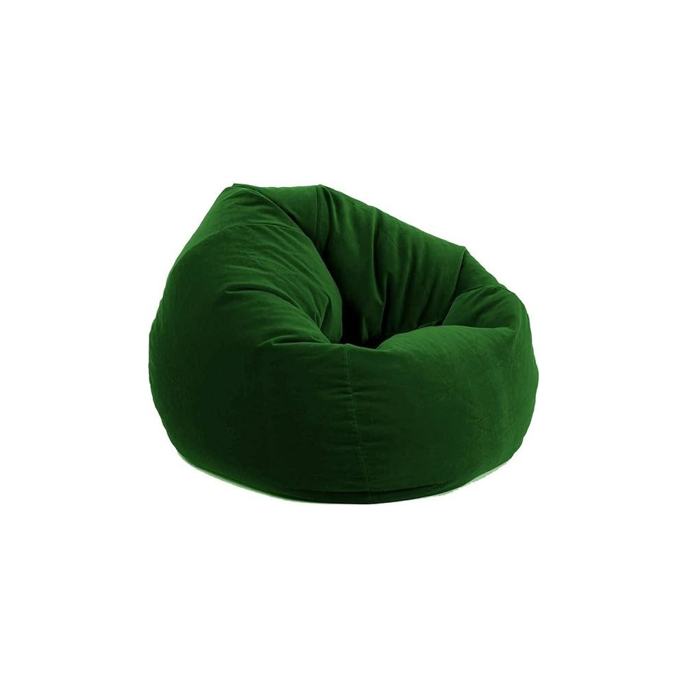 Poppins Home Bean Bag Soft And Comfortable Lounger Chair Living Room Furniture And Outdoor Furniture, Green