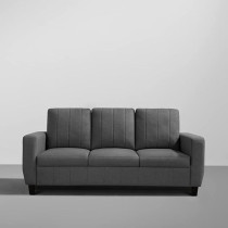 Raj Furniture 3 Plus 1 Plus 1 Seater Modern Fabric Sofa, Pebble Brown