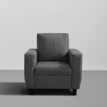 Raj Furniture 3 Plus 1 Plus 1 Seater Modern Fabric Sofa, Pebble Brown