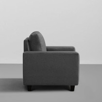 Raj Furniture 3 Plus 1 Plus 1 Seater Modern Fabric Sofa, Pebble Brown