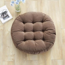 Raj Furniture Round Shape Chair Cushions Set Of 2, Coffee, 22 x 22 Inch