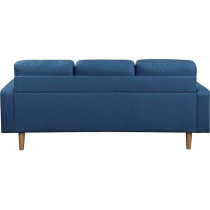 Raj Furniture Studio Luxe L-Shaped Sectional Sofa With Reversible Chaise, Royal Blue, 194 x 128 x 87 cm