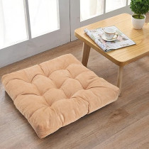 Raj Furniture Square Shape Chair Cushions Set Of 2, Light Brown, 22 x 22 Inch