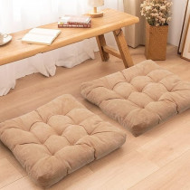 Raj Furniture Square Shape Chair Cushions Set Of 2, Light Brown, 22 x 22 Inch