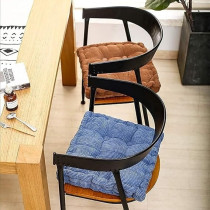 Raj Furniture Square Shape Chair Cushions, Set Of 2, Coffee, 18 x 18 Inch