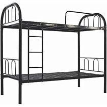 Raj Furniture Iron Metal Bunk Bed, Black, 190 x 90 x 83 cm