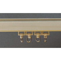 Raj Furniture Curtain Channel, 100 Pieces, Ivory