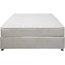 Raj Furniture Relaxing Devan Bed With Spring Mattress 90 cm x 190 cm x 20 cm, Off White