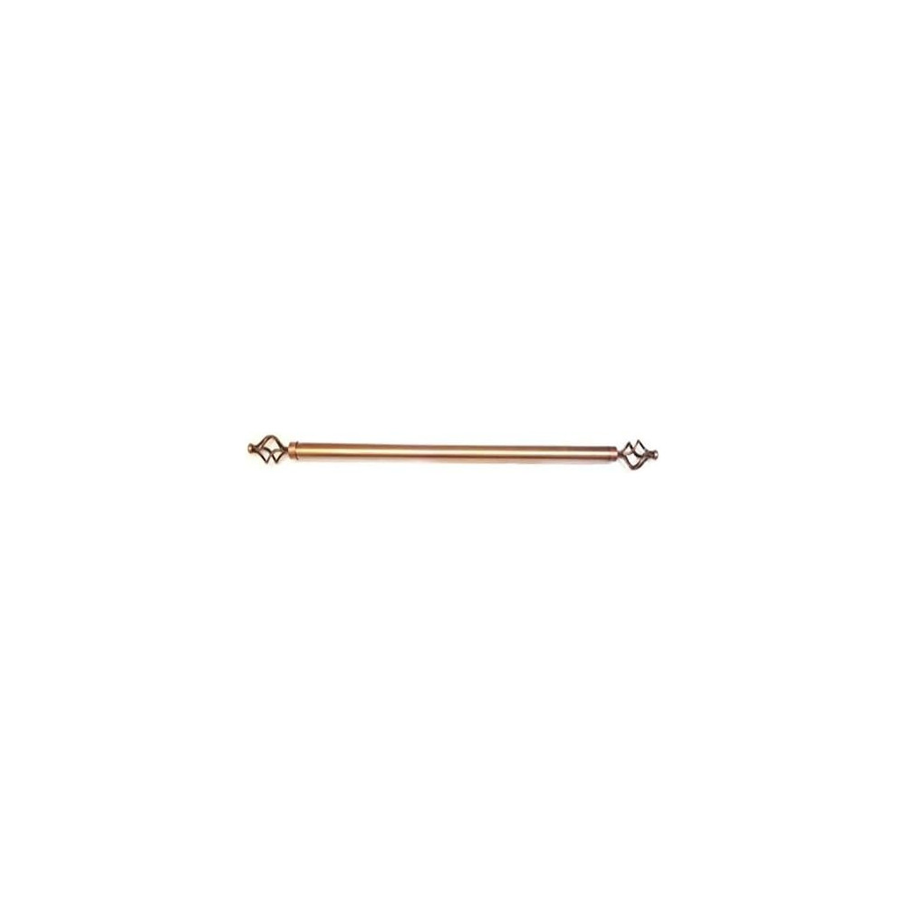 Raj Furniture Adjustable Rod With Metal Twist Linial, Gold, 200-400 cm