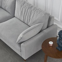 Raj Furniture Living Room Luxury Sofa Set, Grey