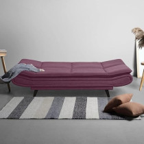 Ripple Furniture Foldable 3 Seater Sofa Cum, Purple
