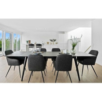 Svosva Dining Room Chairs Living Room Chair Leather Pu Chair For Hotel Restaurant And Office Visitor, Grey