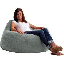 Raj Furniture Soft Bean Bag, Silver