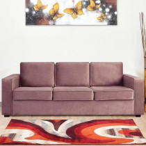 Raj Furniture 3 Seater Pink Sofa Set