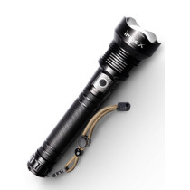 Impex 20 Watts, 600 Lumens, 2000 M Range 5 Modes Rechargeable LED Flashlight, Black