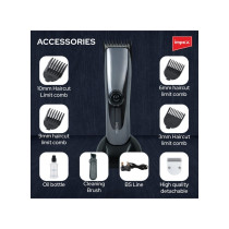 Impex 3 Watts Cordless Hair Clipper For Men, Black