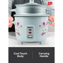 Impex 350 Watts Electric Rice Cooker With Aluminium Inner Pot, 0.6 Ltr