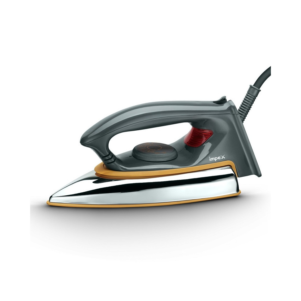 Impex 1200W Long Life Thermostat And Over Heat Protect Electric Iron Box, Black