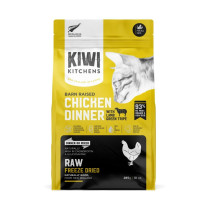 Kiwi Kitchens 285g Raw Freeze Dried Barn Raised Chicken Dinner with Lamb Green Tripe Dry Cat Food