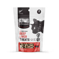 Kiwi Kitchens Raw Freeze Dried Beef Liver Cat Treats 30g X 4 pcs