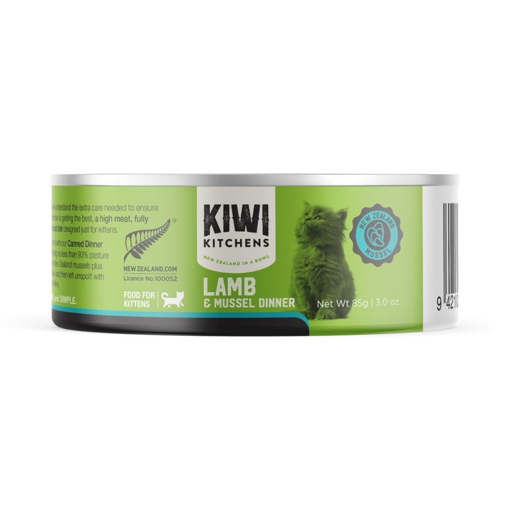 Kiwi Kitchens 170g x 4 pcs Lamb and Mussel Dinner Canned Wet Kitten Food